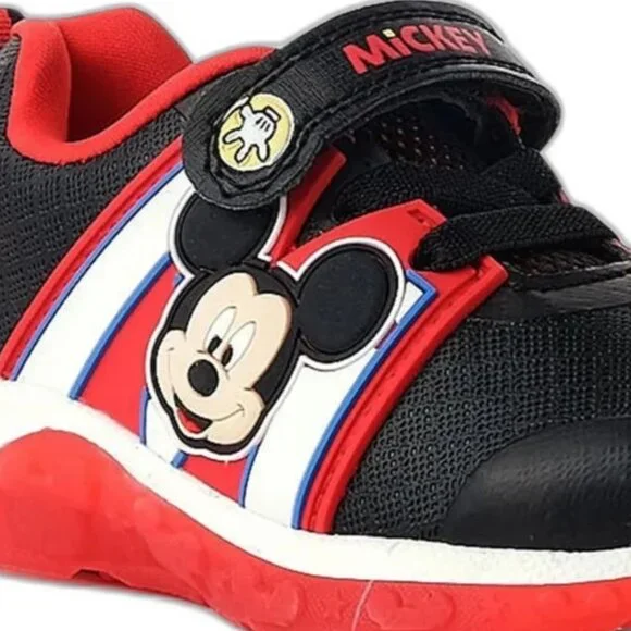 Disney Mickey Mouse Light Up Sneakers TODDLER BOY SIZE 12 NEW - Picture 8 of 10